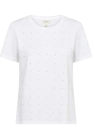 Part Two Tops, Dames, Wit, XS, Katoen, Shine Hot Fix Tee