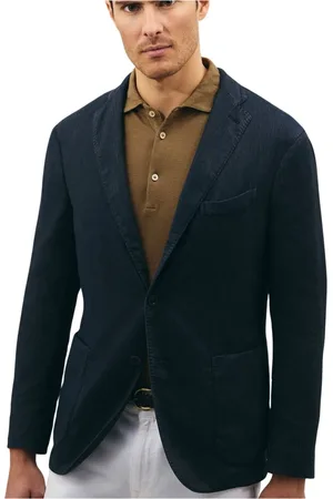 Boglioli Jassen, Heren, Blauw, M, Katoen, Katoenmix Twill K-Jas