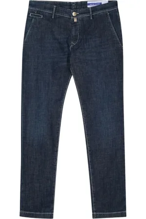 Jacob Cohen Jeans, Heren, Blauw, W36, Katoen, Slim-fit Jeans