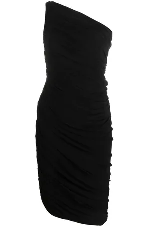Norma Kamali Kleedjes, Dames, Zwart, S, Elegante Diana Jurk voor Vrouwen