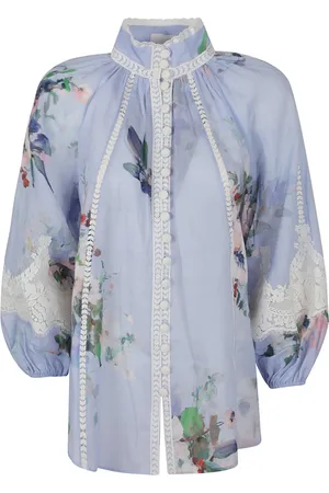 ZIMMERMANN Blouses & Shirts, Dames, Blauw, S, Shirt