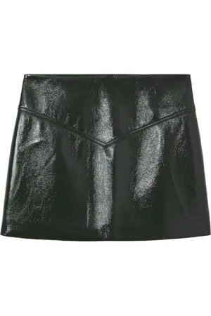 Proenza Schouler Rokken, Dames, Groen, S, Polyester, Minirok met glanzend effect