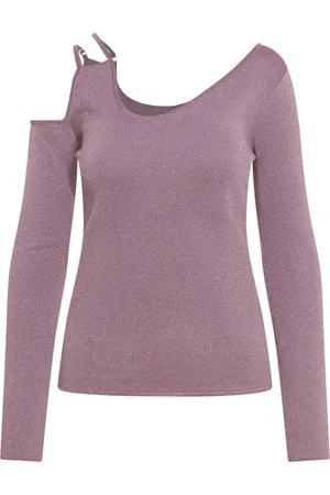 J.W.Anderson Truien, Dames, Paars, S, Polyester, Asymmetrische Top