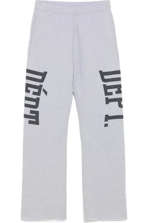 GALLERY DEPT. Broeken, Heren, Grijs, L, Leer, Heather Grey Elastische Taille Shorts