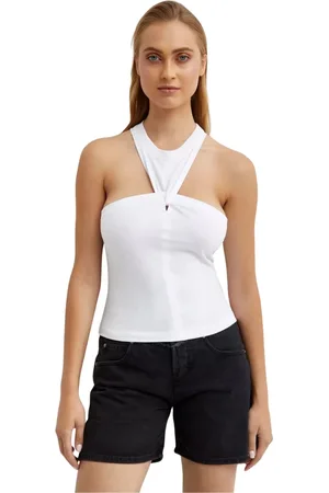 Isabel Marant Tops, Dames, Wit, L, Katoen, Zineba Sleeveless Top