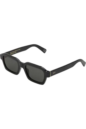 Retrosuperfuture Accessoires, Dames, Zwart, ONE Size, Geometrische Zwarte Zonnebril Fw 19 Collectie