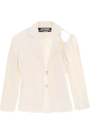 Jacquemus Jassen, Dames, Wit, S, Polyester, Blazer