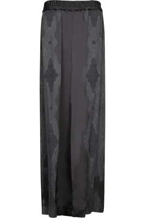 La DoubleJ Broeken, Dames, Zwart, L, Viscose Palazzo Broek