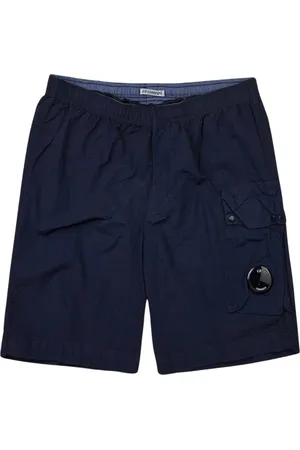 C.P. Company Korte broeken, Heren, Blauw, L, Denim, Casual Denim Shorts voor Mannen