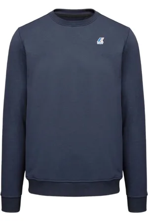 K-Way Sweatshirts & Hoodies, Heren, Blauw, 2Xl, Katoen, LE Vrai Auguste Poly Cotton