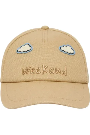 Max Mara Accessoires, Dames, , ONE Size, Katoen, Baseballpet met Patchdecoratie