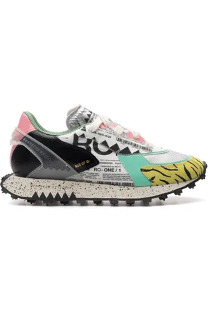 RUN OF Schoenen, Dames, Veelkleurig, 39 EU, Katoen, Sneakers Ro-1 Roma W