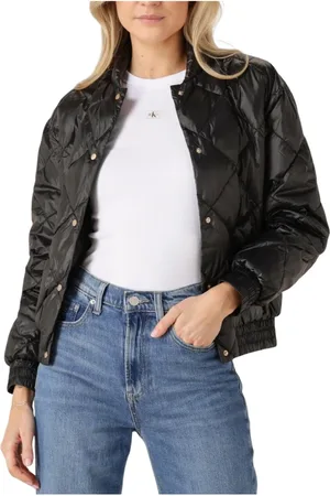 Deblon Sports Jassen, Dames, Zwart, XL, Katoen, Zwarte Gewatteerde Jas Scarlet
