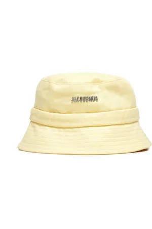 Jacquemus Accessoires, Dames, Geel, 58 CM, Katoen, The Gadjo Bucket Hat
