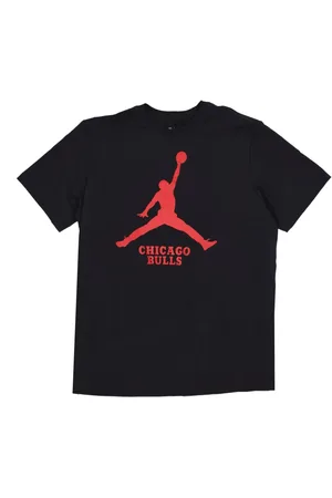 Jordan Tops, Heren, Zwart, M, Katoen, Chicago Bulls Basketball T-shirt