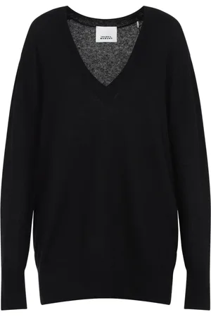Isabel Marant Truien, Dames, Zwart, S, Kasjmier, V-hals Truien