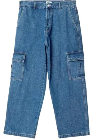 Obey Jeans, Heren, Blauw, W33, Katoen, Cargo Stijl Katoenen Broek