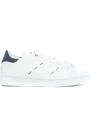 Kiton Schoenen, Heren, Wit, 43 EU, Leer, Leren Sport Sneakers
