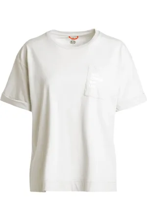 Parajumpers Tops, Dames, Wit, XL, Katoen, Zak Tee Katoen Jersey T-shirt