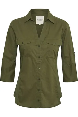 Part Two Blouses & Shirts, Dames, Groen, XS, Cortnia PW SH Fashion Shirt