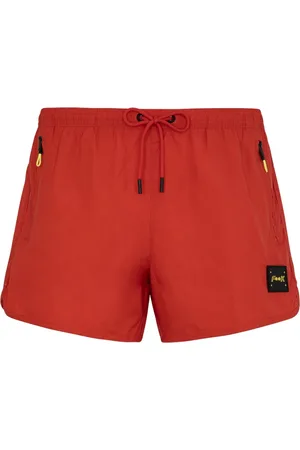 F**K Badkleding, Heren, Rood, L, Polyester, Kort MET Zijpanden