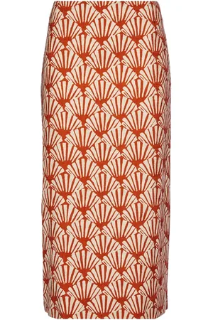 La DoubleJ Rokken, Dames, , XL, Katoen, Bold Print Kokerrok