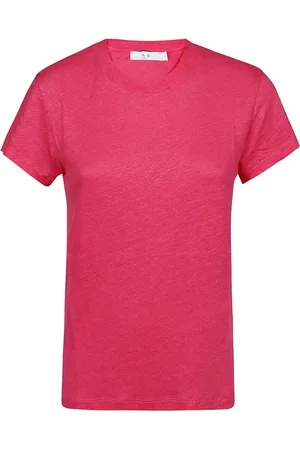 IRO Tops, Dames, Roze, M, Linnen, Stijlvol Derde T-shirt