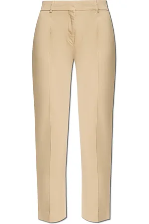 Tory Burch Broeken, Dames, , S, Katoen, Broek met stiksels op de benen