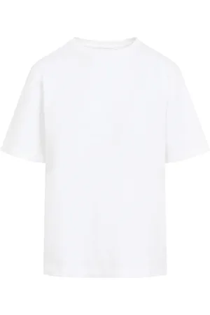 Khaite Tops, Dames, Wit, M, Katoen, Mae T-shirt met korte mouwen