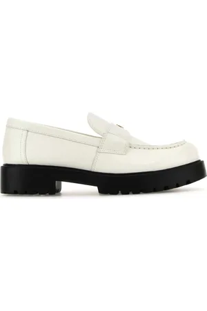 Tory Burch Schoenen, Dames, Wit, 37 EU, Leer, Witte leren loafers