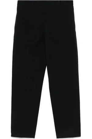 Jil Sander Broeken, Heren, Blauw, S, Katoen, Marineblauwe Taps Toelopende Broek