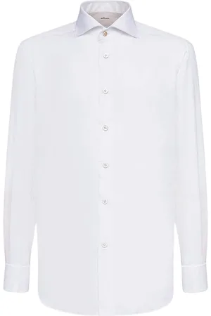 Kiton Overhemden, Heren, Wit, 3Xl, Katoen, Katoenen overhemd