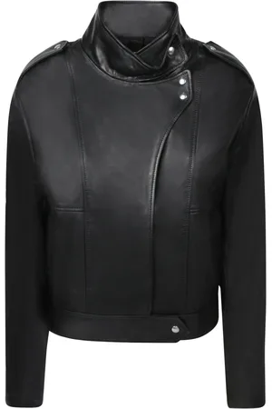 IRO Jassen, Dames, Zwart, M, Leer, Dahlia Jacket