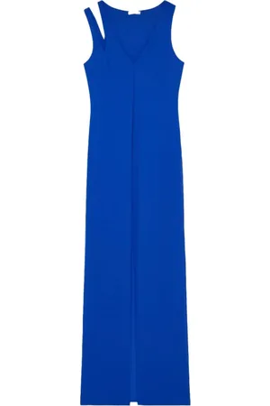 Patrizia Pepe Kleedjes, Dames, Blauw, M, Maxi-jurk