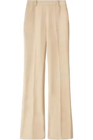 ERMANNO SCERVINO Broeken, Dames, , M, Linnen, Linnen Bootcut Broek