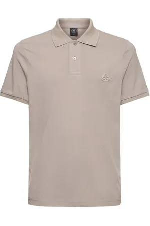 Moose Knuckles Tops, Heren, Grijs, S, Everett Polo Shirt Dusk