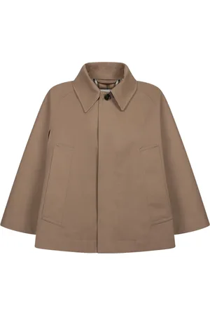 Burberry Jassen, Dames, Bruin, S, Katoen, Bruine Trenchcoat Damesmode