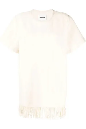 Jil Sander Truien, Dames, , S, Katoen, T-shirt met korte mouwen