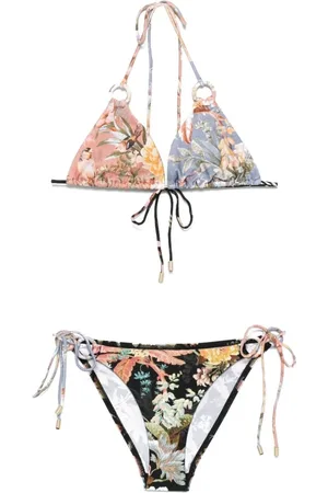 ZIMMERMANN Badkleding, Dames, Veelkleurig, M, Triangle Cup Bikini