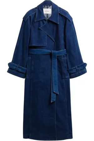 Ivy & Oak Mantels, Dames, Blauw, 3Xl, Katoen, Cordelia Coat