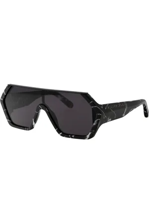 Philipp Plein Accessoires, Heren, Zwart, ONE Size, Stijlvolle Zonnebril