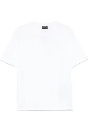 save the duck Tops, Heren, Wit, XL, Witte Crew Neck Logo T-shirts