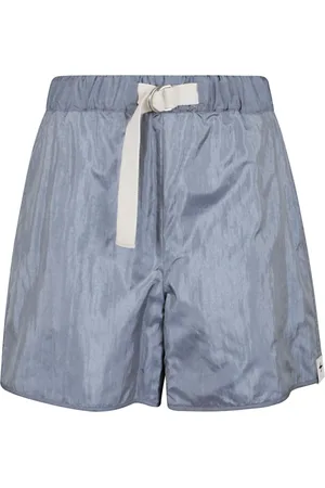 Jil Sander Korte broeken, Dames, Blauw, S, Katoen, Stijlvolle Korte Shorts