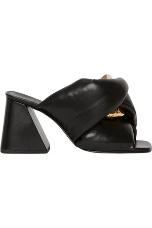 J.W.Anderson Schoenen, Dames, Zwart, 38 EU, Leer, Sandalen met hoge hak