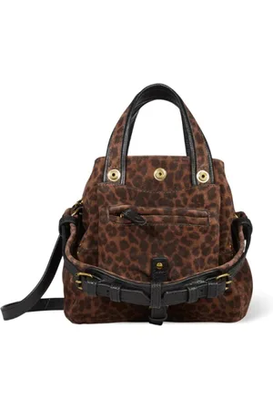 JÉRÔME DREYFUSS Tassen, Dames, Bruin, ONE Size, Leer, Bruine leren schoudertas met ritsvak