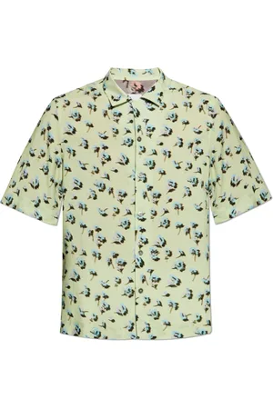 Paul Smith Overhemden, Heren, Groen, S, Linnen, Shirt met korte mouwen