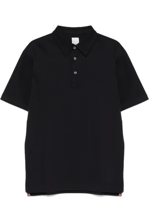 Paul Smith Tops, Heren, Blauw, XL, Blauw Poloshirt Korte Mouw