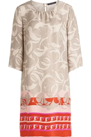 Betty Barclay Kleedjes, Dames, Veelkleurig, 3Xl, Linnen, Tropische Maxi Zomerjurk