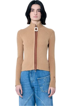 J.W.Anderson Truien, Dames, , M, Katoen, Gebreid vest met ritssluiting