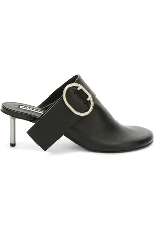 Jil Sander Schoenen, Dames, Zwart, 40 EU, Leer, Stijlvolle Muiltjes
